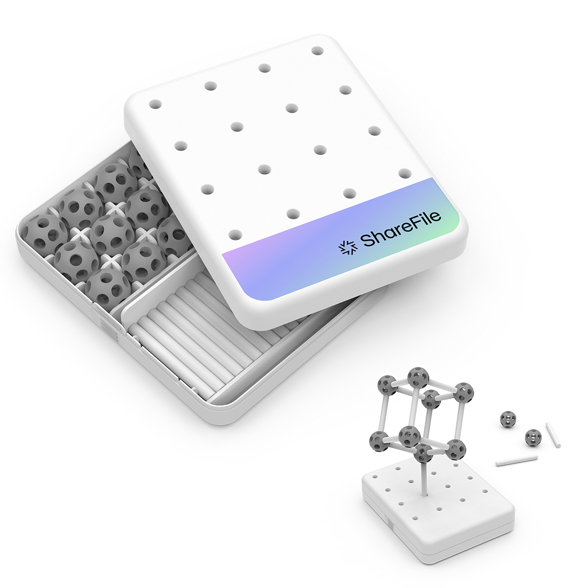 Powerstick Molecule Desktop Sculpture Set 